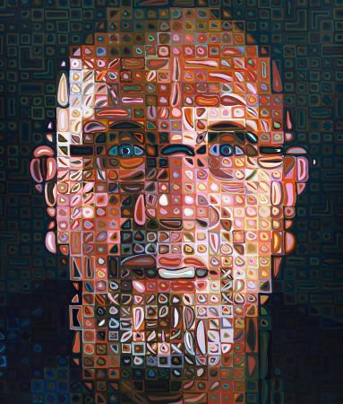 シルクスクリーン Close - Self-Portrait Screenprint 2012