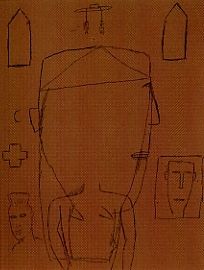 リトグラフ Brown - Self portrait 10