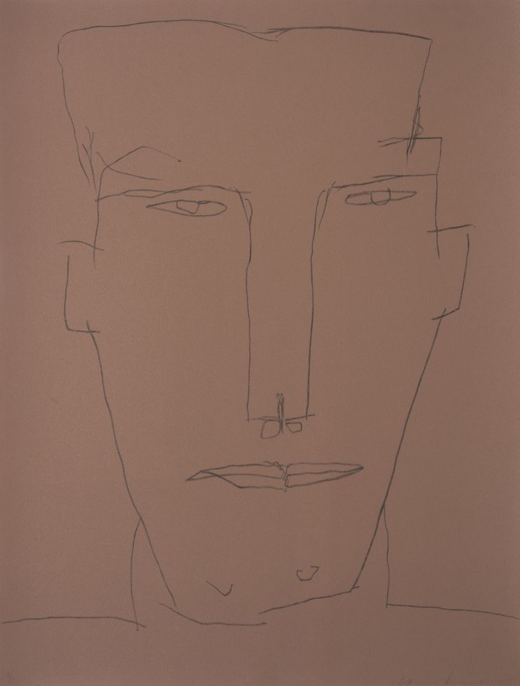 リトグラフ Brown - Self Portrait 17