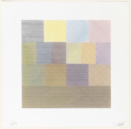 シルクスクリーン Lewitt - Senza titolo , da Composite Series