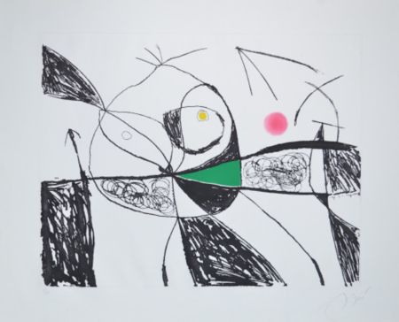 エッチングと　アクチアント Miró - Serie Mallorca - D618