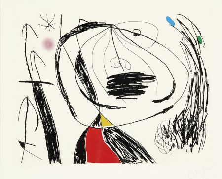 エッチング Miró - Serie Mallorca V