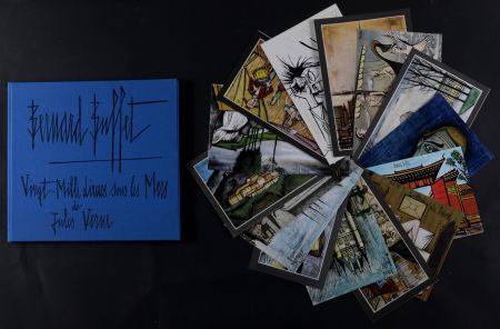 多数の Buffet - Set #1 – Art book “Vingt-Mille Lieues sous les Mers de Jules Vernes” & 15 invitation cards