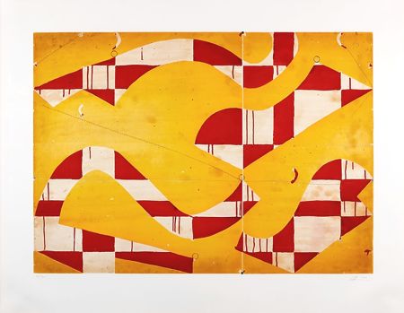 アクチアント Fonseca - Seven String Etching with Yellow & Red