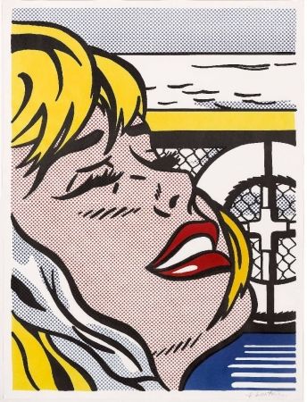 リトグラフ Lichtenstein - Shipboard Girl (Corlett II. 6)