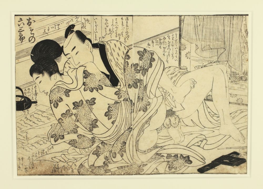 木版 Utamaro - Shunga