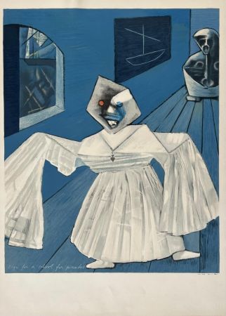 リトグラフ Ernst - Sign for a School for Pirates 