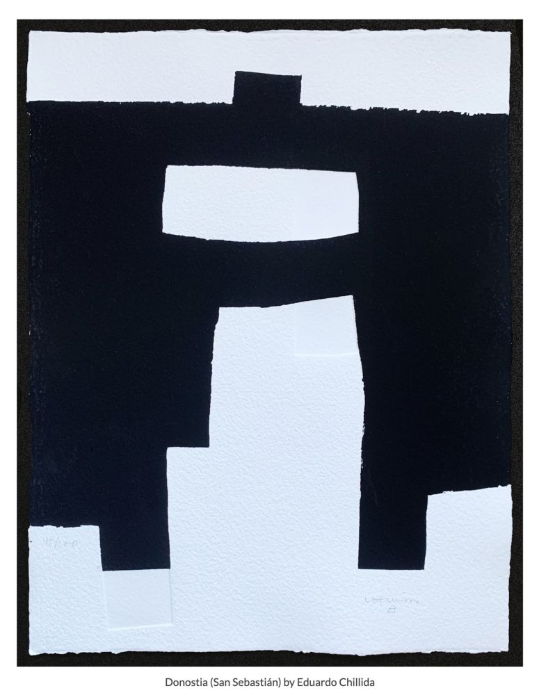 シルクスクリーン Chillida - Sin titulo