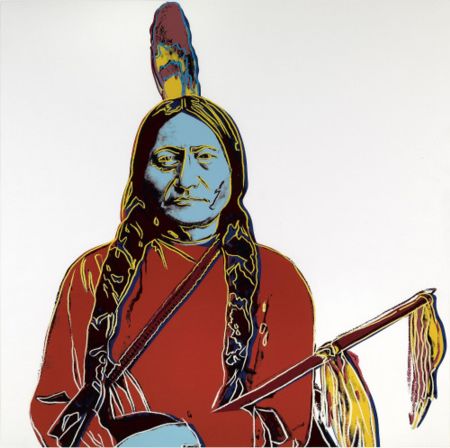 シルクスクリーン Warhol - Sitting Bull