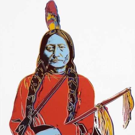 シルクスクリーン Warhol - Sitting Bull