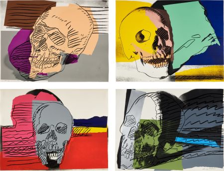 シルクスクリーン Warhol - Skulls Complete Portfolio (FS II.157-160)