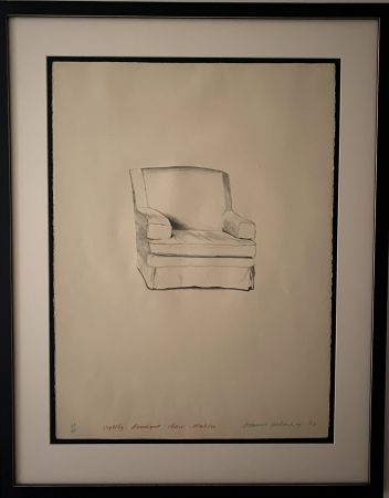 リトグラフ Hockney - Slightly damaged chair 