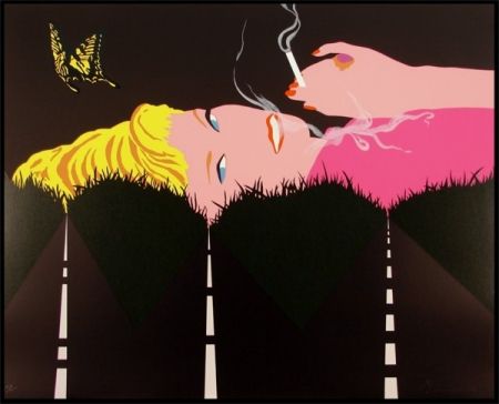 シルクスクリーン D'arcangelo - Smoking Blond