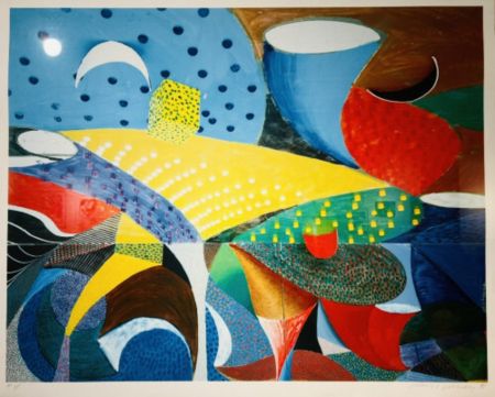 多数の Hockney - Snails Space, March 25th