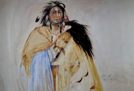オフセット Grigg - SOIE BLEUE - Indiens d'Amérique / Native Americans - Cherokee