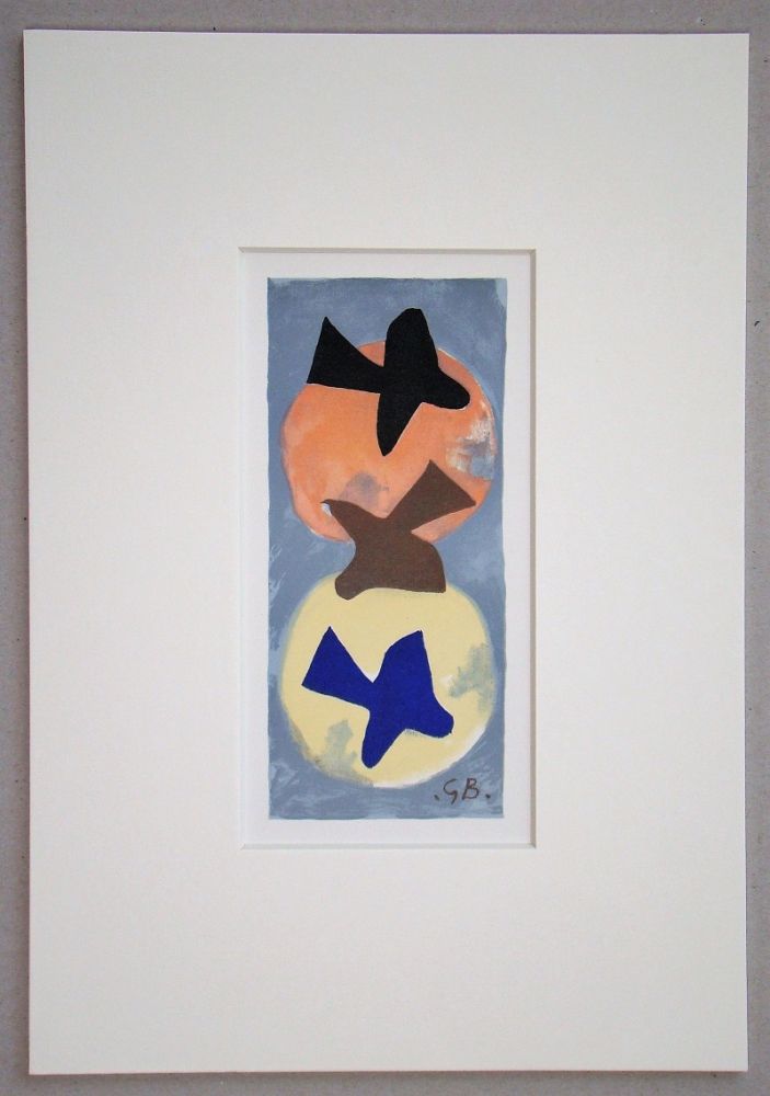 リトグラフ Braque (After) - Soleil et Lune I.