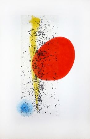 彫版 Miró - Soleil et vent