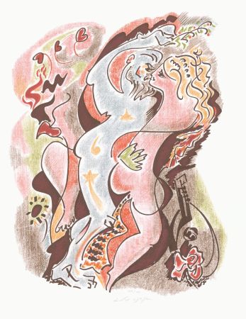 リトグラフ Masson - Sonnets Louise Labé