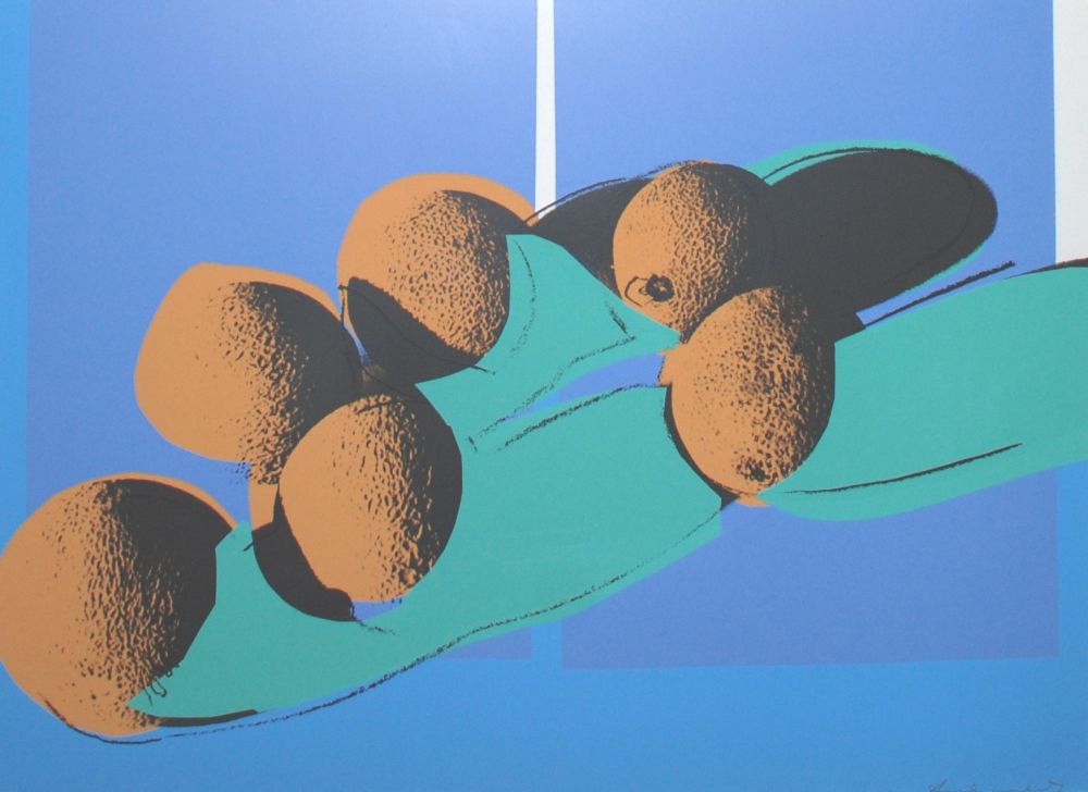 シルクスクリーン Warhol -  Space Fruit: Cantaloupes I 201