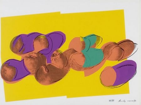 シルクスクリーン Warhol - Space Fruit: Peaches 202 by Andy Warhol