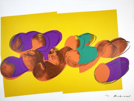 シルクスクリーン Warhol - Space Fruits: Peaches II, II.202 from the Space Fruits: Still Lifes portfolio