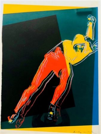 シルクスクリーン Warhol - Speed Skater 1(from Art and Sports Portfolio)