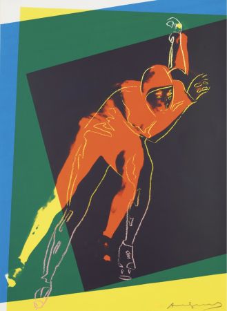 シルクスクリーン Warhol - Speed Skater 2 (from Art and Sports Portfolio)