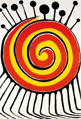 リトグラフ Calder - Spirale millepiedi