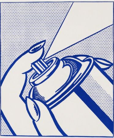 リトグラフ Lichtenstein - Spray Can