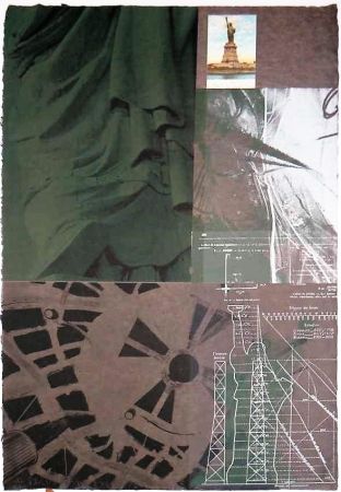 シルクスクリーン Rauschenberg - Statue of Liberty