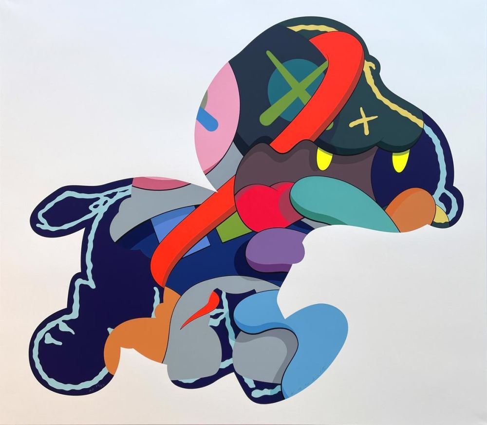 シルクスクリーン Kaws - Stay Steady