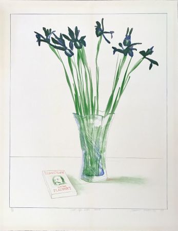 リトグラフ Hockney - Still Life with Book