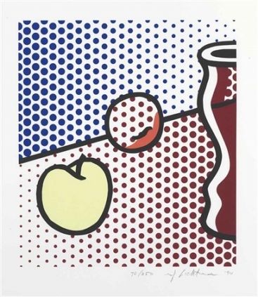 シルクスクリーン Lichtenstein - Still Life with Red Jar