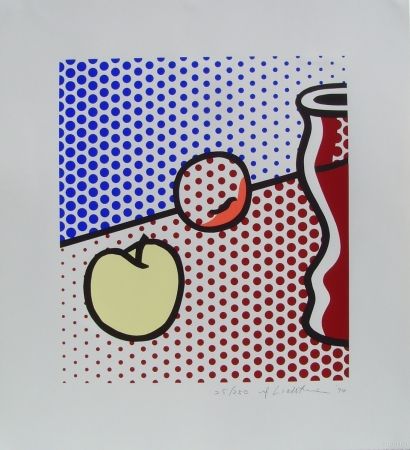 シルクスクリーン Lichtenstein - Still Life with Red Jar