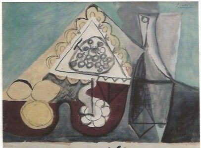 ステンシル Picasso - Still with grapes