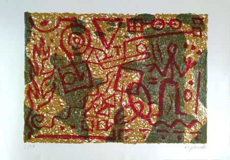 リトグラフ Penck - Stones and Shadows