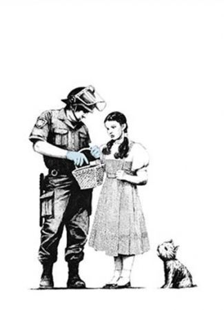 シルクスクリーン Banksy - Stop and Search