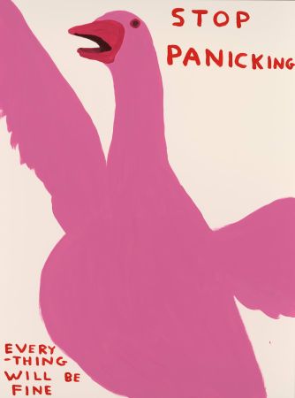 シルクスクリーン Shrigley - Stop Panicking