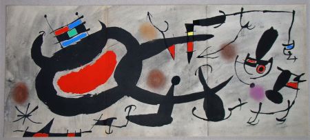 ステンシル Miró - Study for an engraving