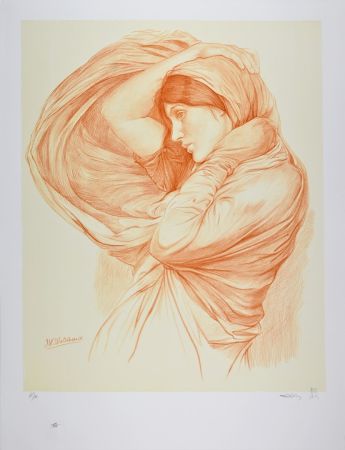 リトグラフ Waterhouse - Study for Boreas, 1904