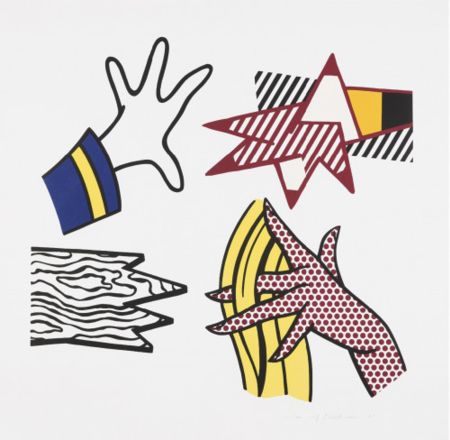 多数の Lichtenstein - Study of Hands