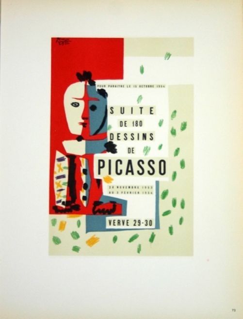 リトグラフ Picasso (After) - Suite de 180  Dessins  1954