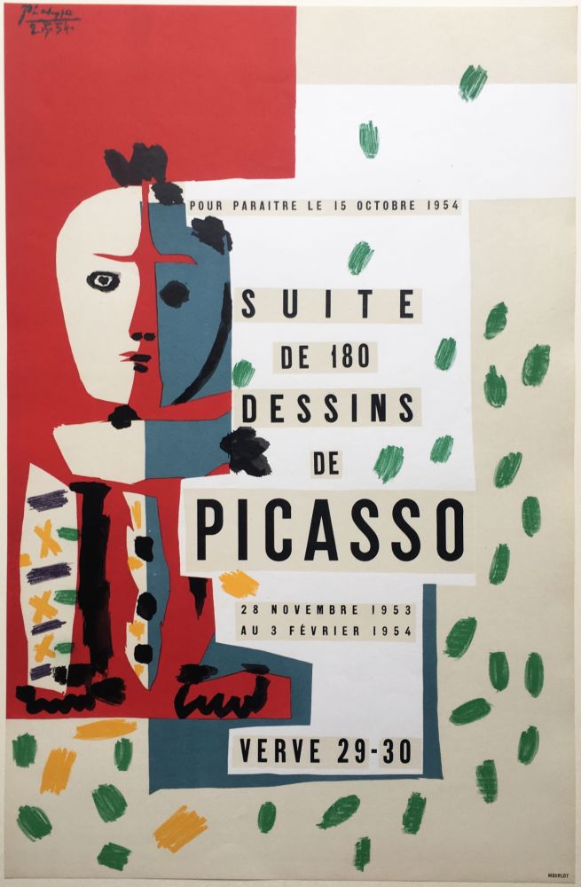 リトグラフ Picasso - SUITE DE 180 DESSINS. VALLAURIS VERVE 29-30. 1953-1954