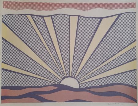 リトグラフ Lichtenstein - Sunrise 