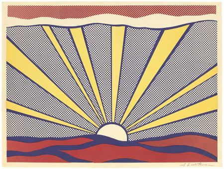 リトグラフ Lichtenstein - Sunrise