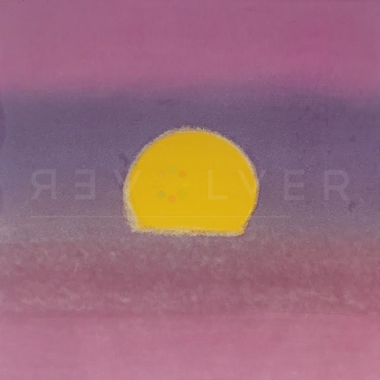 シルクスクリーン Warhol - Sunset (Purple/Yellow/Pink)