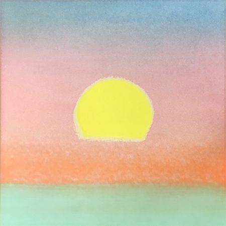 シルクスクリーン Warhol - Sunset [Unique] (Purple/Orange/Aqua/Yellow)