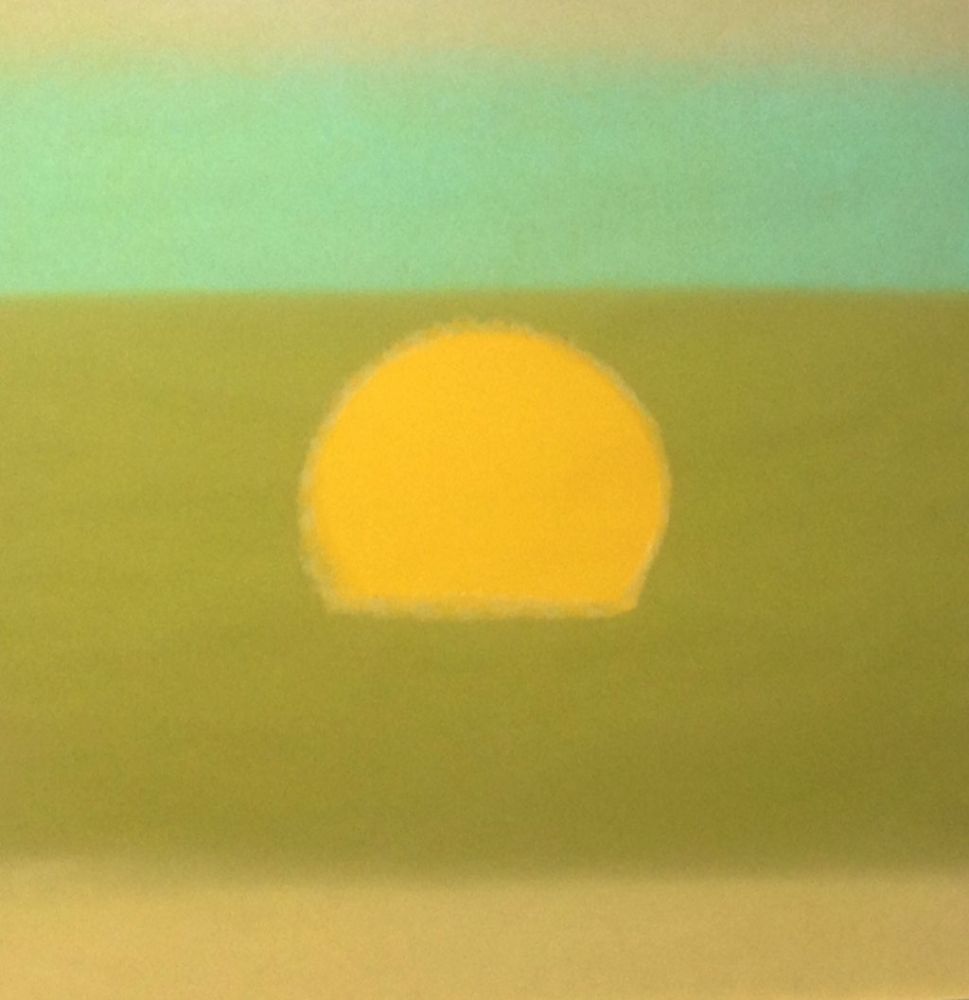 シルクスクリーン Warhol - Sunset (Yellow/Green) (FS II.85)