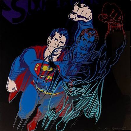 シルクスクリーン Warhol - Superman (II.260) From Myths portfolio