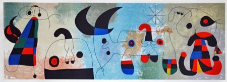 リトグラフ Miró - Sur quatre murs (sobre cuatro paredes)